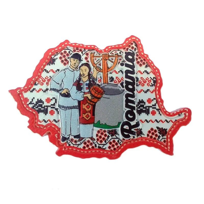 Tarani port popular, magnet ceramica obiceiuri populare , model 1509d 2